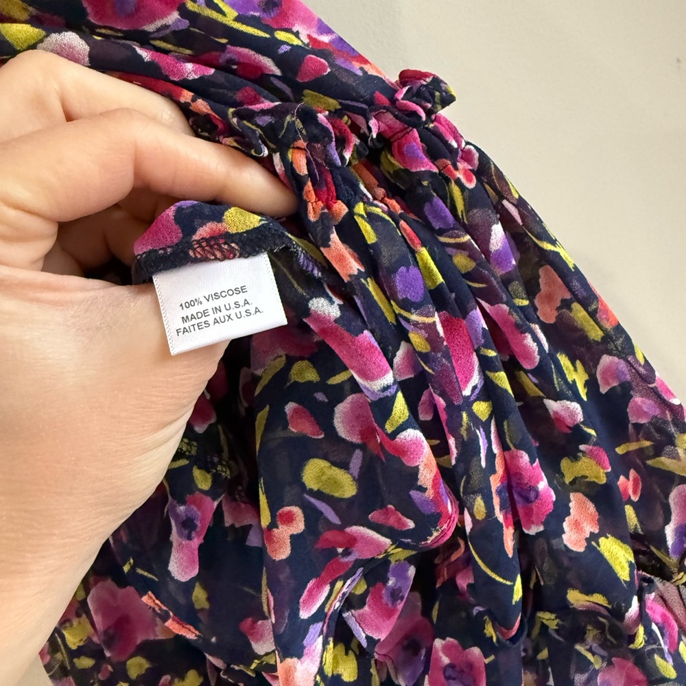 Misa Los Angeles Gino’s Floral Mini Dress - Purple/Pink - Size Small - Picture 11 of 11